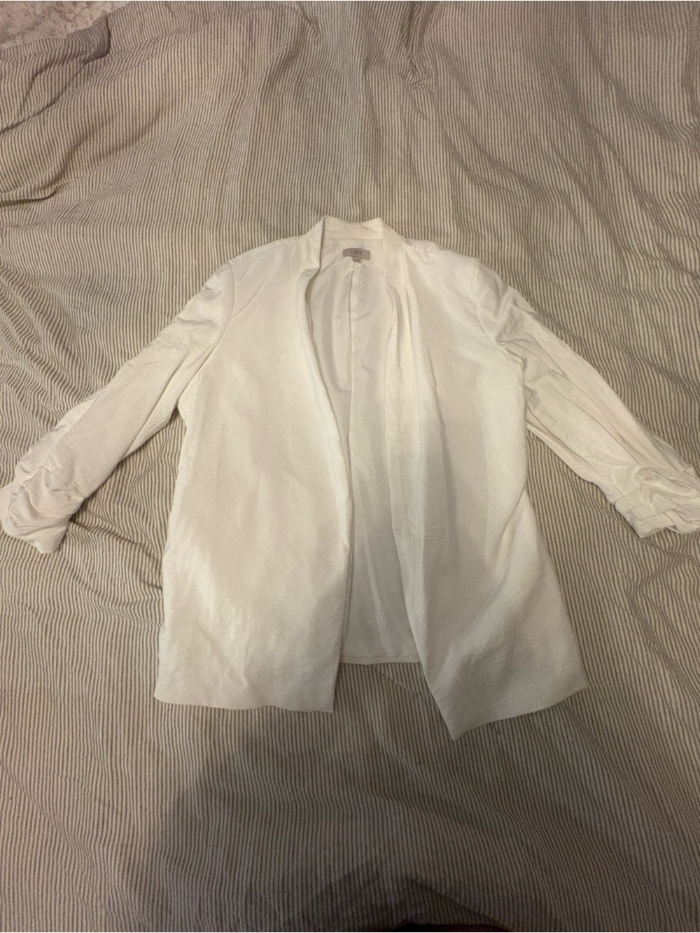 Classic White Open-Front Women's Blazer